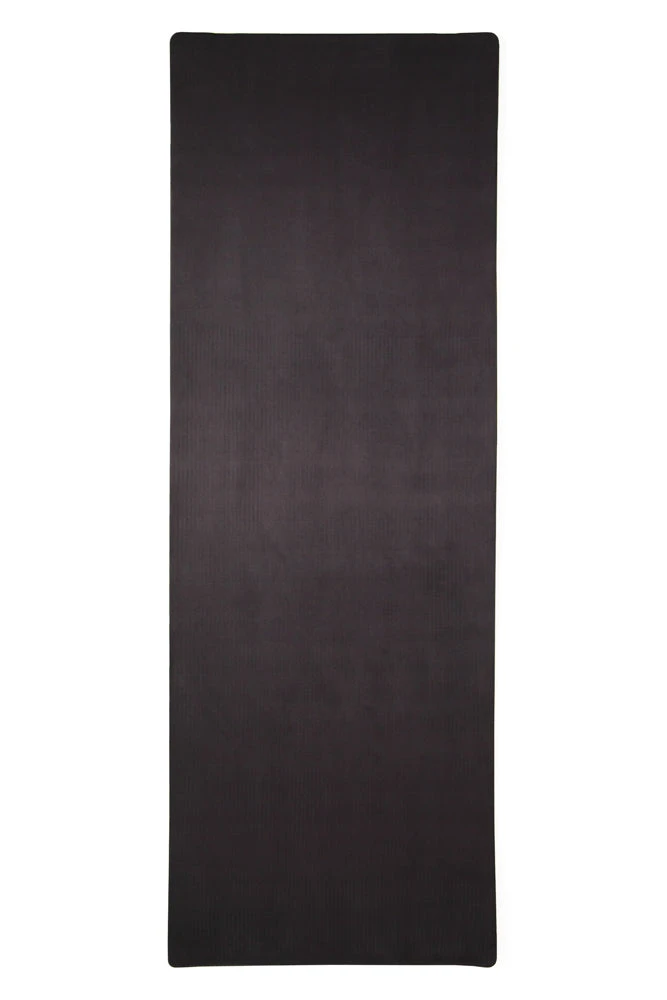 CloudCushion Vegan Suede Yoga Mat - Black 0.5” Thick 2 CloudCushion Vegan Suede Yoga Mat - Black 0.5” Thick - Image 2