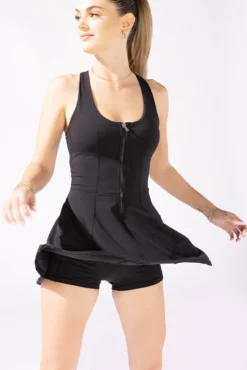 Matchpoint Workout Dress With Zipper - Black 13 Matchpoint Workout Dress With Zipper - Black -Popflex Store 17 OPF9365