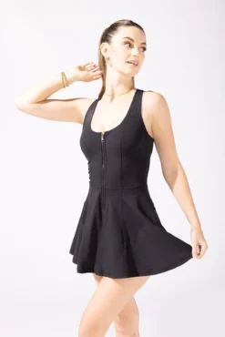 Matchpoint Workout Dress With Zipper - Black 12 Matchpoint Workout Dress With Zipper - Black -Popflex Store 21 OPF9394