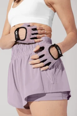 Luxe Mesh Training Gloves - Dusty Mauve Florals -Popflex Store 4.14.PopflexPhotoshoot0172 Edit
