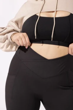 Crisscross Hourglass® Bell Bottom With Pockets - Black 25 Crisscross Hourglass® Bell Bottom With Pockets - Black -Popflex Store 7 OPF9418