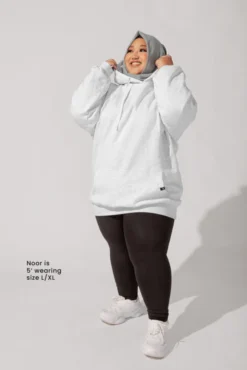Long Cloud Hoodie - Light Heather Grey -Popflex Store 8