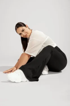 Supersculpt™ Flared Leggings With Pockets - Black -Popflex Store 992 OPF8600 Edit