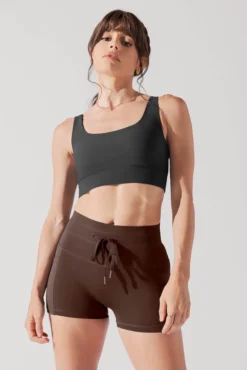 Adventure Scoop Bra (Ribbed) - Charcoal -Popflex Store ADVENTURERIBBEDSCOOPBRA CHARCOAL 1040R 0001 Edit 1