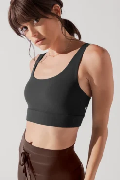 Adventure Scoop Bra (Ribbed) - Charcoal -Popflex Store ADVENTURERIBBEDSCOOPBRA CHARCOAL 1040R 0015 Edit 1