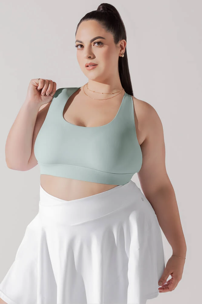 Adventure Scoop Bra (Ribbed) - Seafoam 1 Adventure Scoop Bra (Ribbed) - Seafoam
