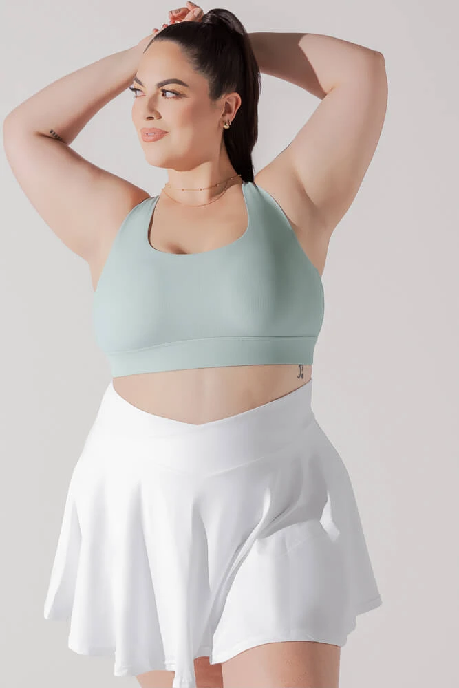 Adventure Scoop Bra (Ribbed) - Seafoam 5 Adventure Scoop Bra (Ribbed) - Seafoam - Image 5