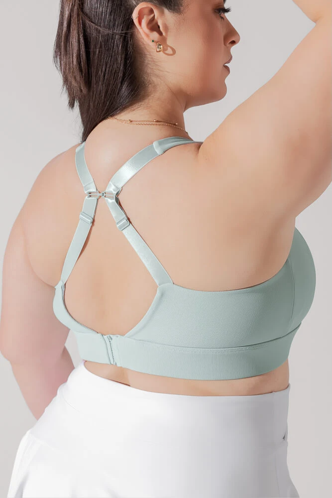 Adventure Scoop Bra (Ribbed) - Seafoam 4 Adventure Scoop Bra (Ribbed) - Seafoam - Image 4