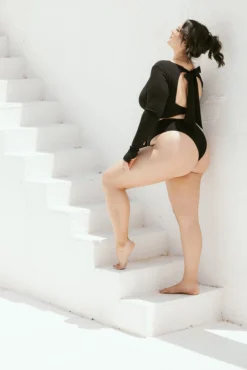 Low Tide Super Cheeky Bikini Bottom - Black Rib -Popflex Store ArleneOutfit3 42923 Edit e6cf805c d79a 4858 9107 a8a23b6cdd3f