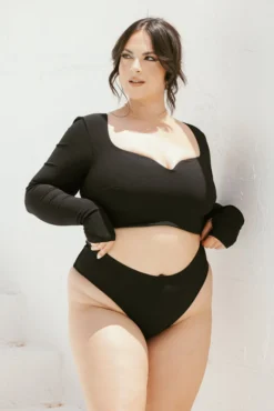 Low Tide Super Cheeky Bikini Bottom - Black Rib -Popflex Store ArleneOutfit3 42975 Edit d1e2f13f e743 4849 be1b 0c13d323f28d