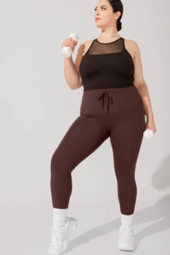 Cargo Leggings With Pockets (Pet Hair Resistant) - French Roast