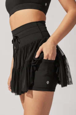 Pirouette Tiered Skort - Black -Popflex Store AysiaOutfit4 37623 Edit