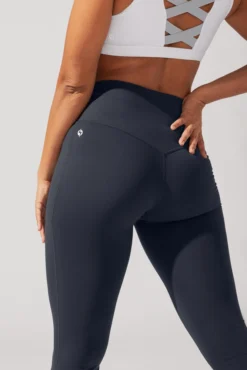 Crisscross Hourglass® Flared Leggings With Pockets - Smoky Navy -Popflex Store AysiaOutfit6 38203 Edit