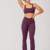 Crisscross Hourglass® Flared Leggings With Pockets - Winter Plum