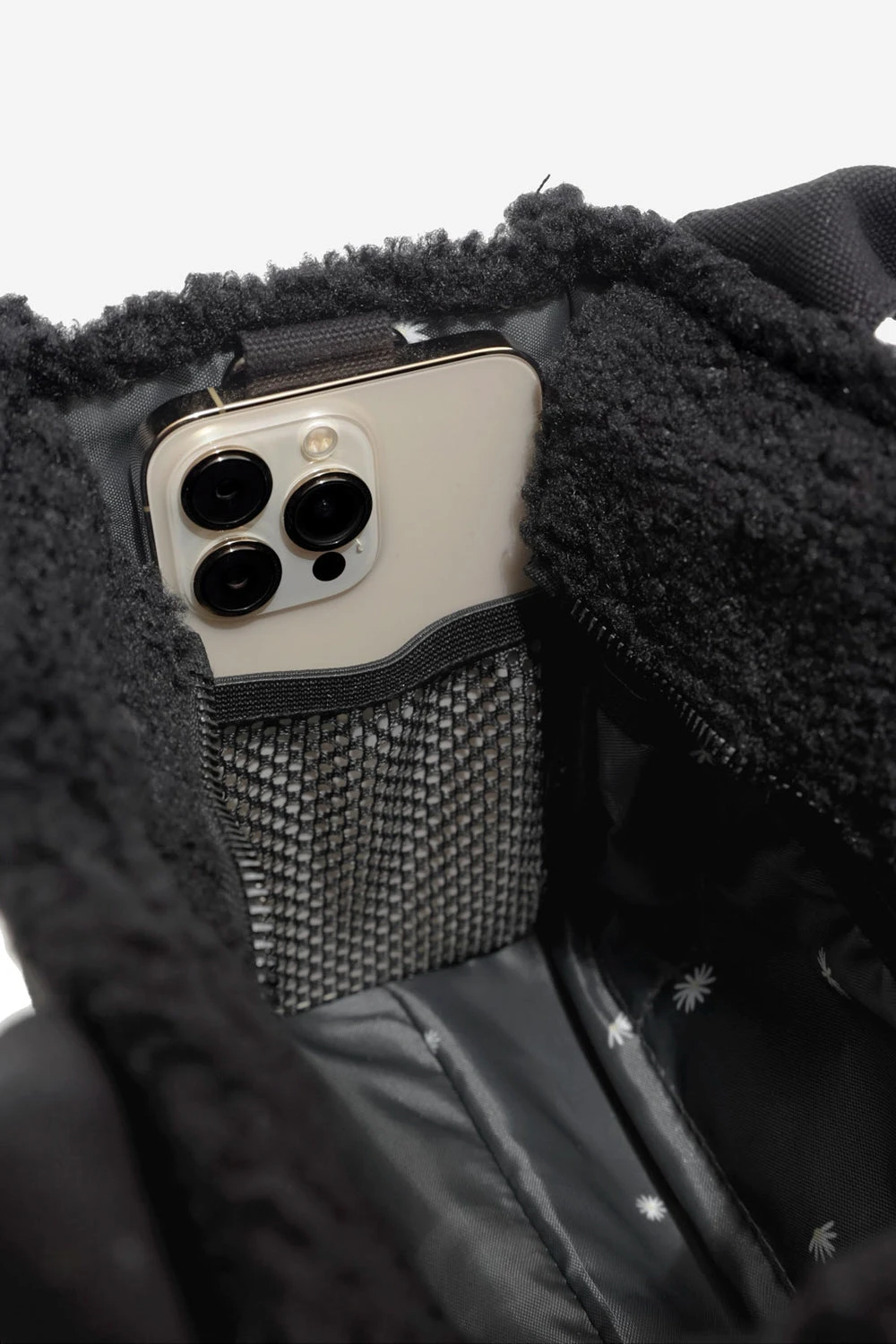 Baby Sherpa Sloane Tote - Black 3 Baby Sherpa Sloane Tote - Black - Image 3