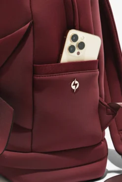 Bia Backpack - Plumberry -Popflex Store BF PF Eggplant BackPack Phone Pocket Edit