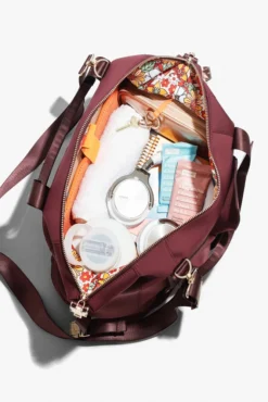 Belladonna Duffle - Plumberry -Popflex Store BF PF Eggplant DuffleBag Open Edit