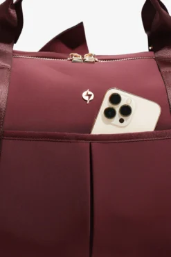 Belladonna Duffle - Plumberry -Popflex Store BF PF Eggplant DuffleBag Phone Pocket Edit