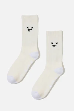 Mixed Emotions Mid-Calf Gym Sock Set - 7 Pack -Popflex Store BF PF Emo MidRise Socks Ivory 943fa3a4 19ff 4a05 8b70 e7cf7f3e44a5