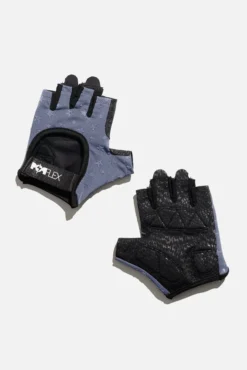 Luxe Mesh Training Gloves - Navy Stars -Popflex Store BF PF Gray Star Mesh Gloves Alternating Edit