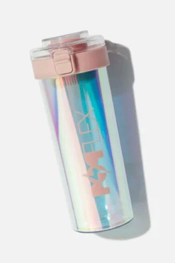 Iridescent Shaker Bottle - Pink 13 Iridescent Shaker Bottle - Pink -Popflex Store BF PF Iridescent Protein Bottle Pink Flat