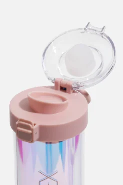 Iridescent Shaker Bottle - Pink 14 Iridescent Shaker Bottle - Pink -Popflex Store BF PF Iridescent Protein Bottle Pink Lid Detail