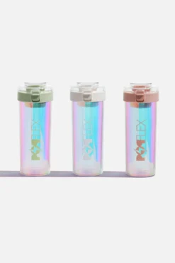 Iridescent Shaker Bottle - Light Green -Popflex Store BF PF Iridescent Protein Bottles Group Straight Closed 143aa5b7 307b 4b84 b116 4051c19858bd
