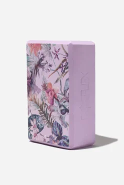 Lavender Rainforest Yoga Block -Popflex Store BF PF LavenderRainforest YogaBlock Angle 1