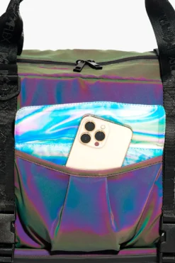 Delilah Duffle - Magic Flash 16 Delilah Duffle - Magic Flash -Popflex Store BF PF MagicFlash Duffle Bag Phone Pocket Detail