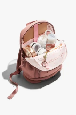 Cora Backpack - Rose 22 Cora Backpack - Rose -Popflex Store BF PF Mauve BackPack Open Edit