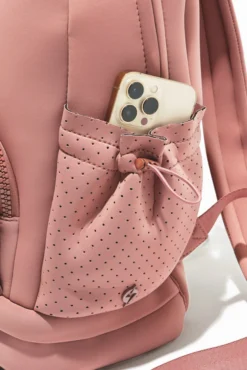 Cora Backpack - Rose 15 Cora Backpack - Rose -Popflex Store BF PF Mauve BackPack Phone Pocket Edit
