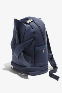 Bia Backpack - Navy -Popflex Store BF PF Navy BackPack Side Angle Edit