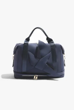 Belladonna Duffle - Navy -Popflex Store BF PF Navy Bow DuffleBag Front Edit