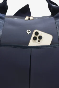 Belladonna Duffle - Navy -Popflex Store BF PF Navy DuffleBag Phone Pocket Edit
