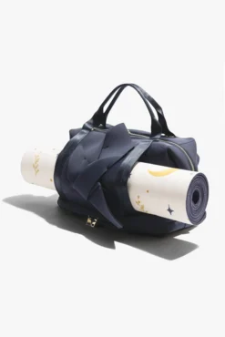 Belladonna Duffle - Navy -Popflex Store BF PF Navy DuffleBag YogaMat Side Edit