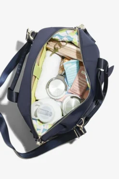 Belladonna Duffle - Navy -Popflex Store BF PF Navy Dufflebag Open Edit