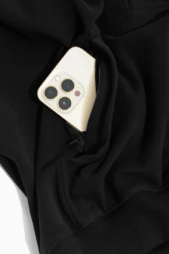 Ooey Gooey Half Zip Sweater - Black 21 Ooey Gooey Half Zip Sweater - Black -Popflex Store BF PF OoeyGooey Half Zip Hidden Pocket Black