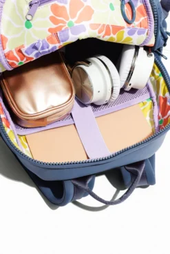 Cora Backpack - Blue Steel -Popflex Store BF PF Slate BackPack Inside Pocket Edit