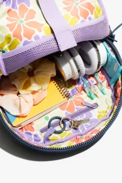 Cora Backpack - Blue Steel -Popflex Store BF PF Slate BackPack Inside Zipper Edit