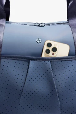Ella Duffle - Blue Steel -Popflex Store BF PF Slate DuffleBag Phone Pocket Edit