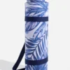 CloudCushion Vegan Suede Yoga Mat - Blue Jungle 0.5” Thick