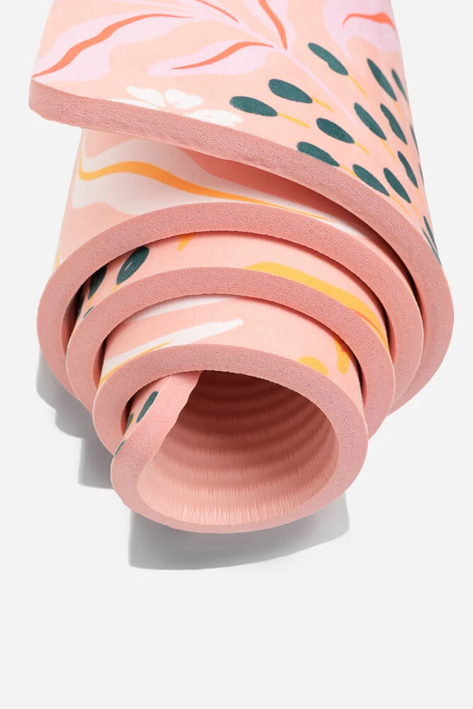 CloudCushion Vegan Suede Yoga Mat - Mandarin Hypnosis 0.5” Thick 7 CloudCushion Vegan Suede Yoga Mat - Mandarin Hypnosis 0.5” Thick - Image 7