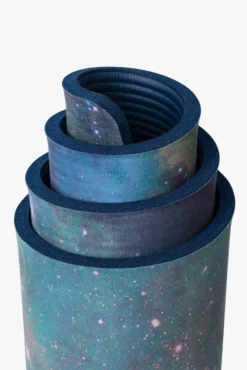 CloudCushion Vegan Suede Yoga Mat - Cool Cosmos 0.5" Thick -Popflex Store BF Popflex Galaxy Mat Extra Thick Detail Edit 7813cdbc 0084 4d34 81f6 6dd4e370f599