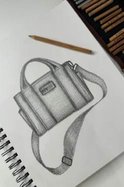 Baby Sloane Tote - Taupe -Popflex Store BabySloaneToteSketchPopflex 4df64112 87bb 4a09 bd5e e25bbcbda051