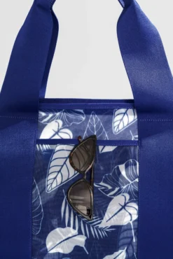 Big Beach Carryall Bag - Blue Palm -Popflex Store BeachBags03510 Edit 1