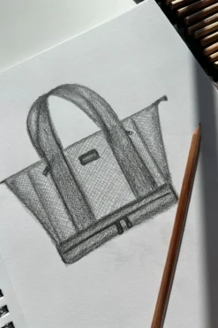 Big Beach Carryall Bag - Blue Palm -Popflex Store BeachBagsketchpopflex 1