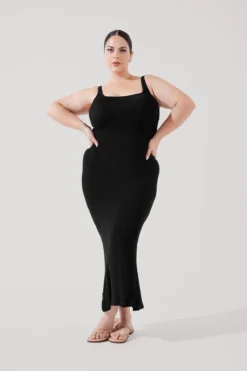 Hourglass Maxi Dress - Black -Popflex Store BeachClubMaxiDress Black F1015 3501 Edit