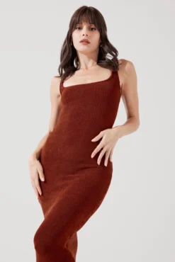 Hourglass Maxi Dress - Castaño Crinkle -Popflex Store BeachClubMaxiDress Castanocrinkle F1015 2491 Edit