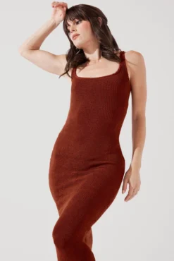 Hourglass Maxi Dress - Castaño Crinkle -Popflex Store BeachClubMaxiDress Castanocrinkle F1015 2495 Edit