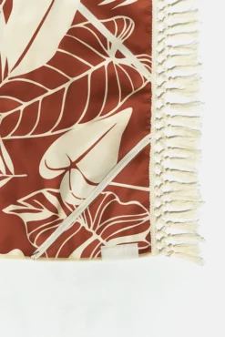 Sand To Studio Towel - Blue Palm And Castaño Palm -Popflex Store BeachTowels00027 Edit